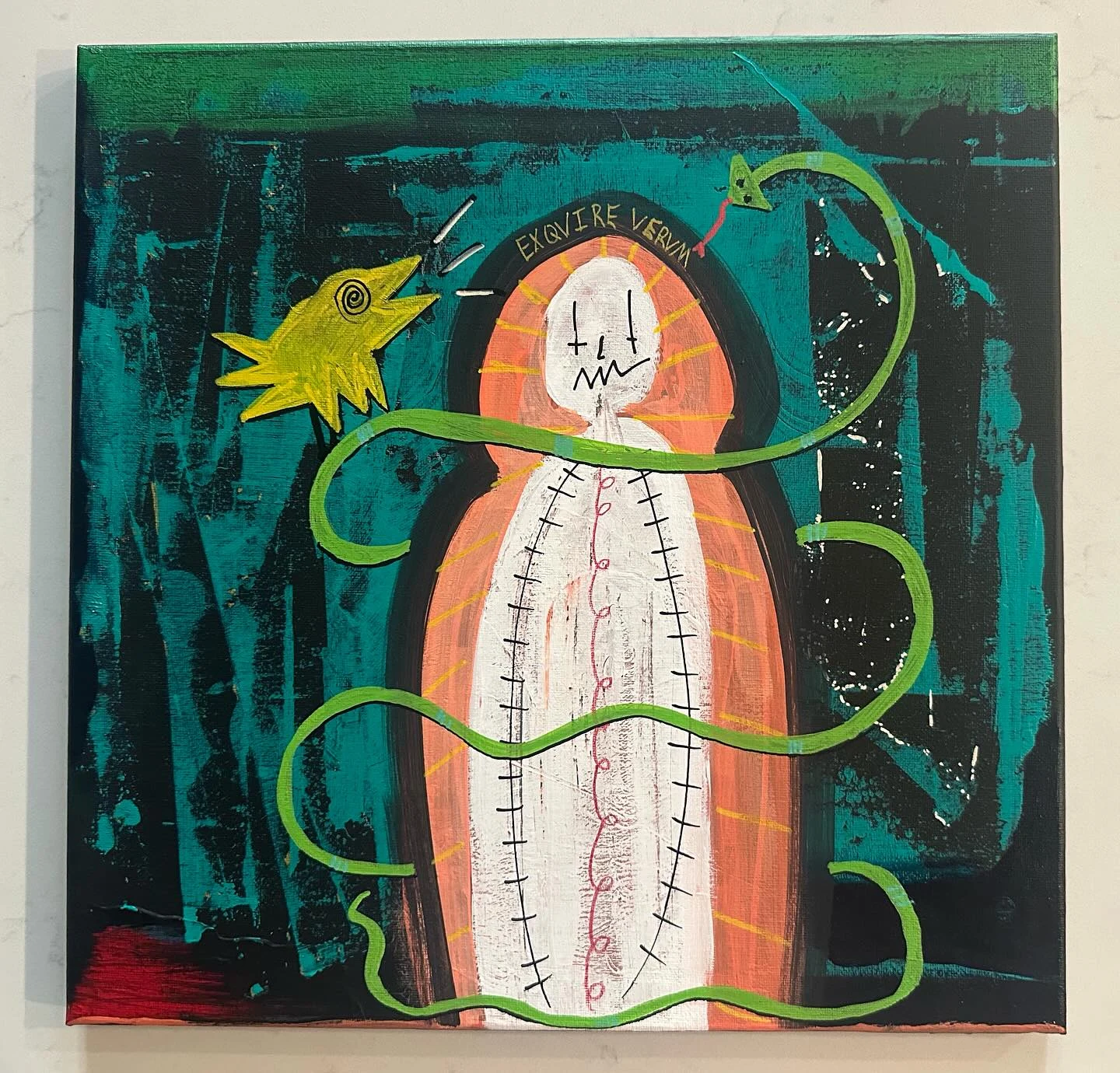 No. 89. Canvas, 14 × 14 in
